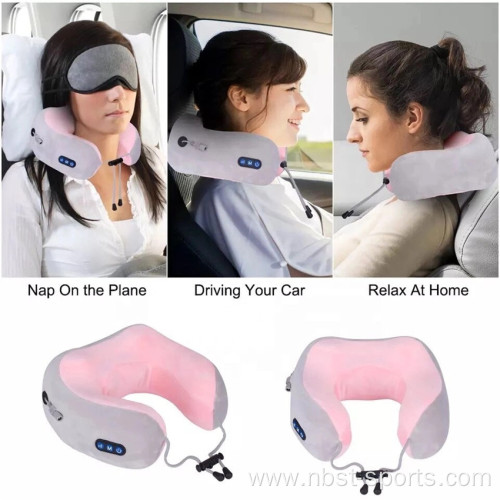 China Vibrating Portable Electric Therapy Neck Massage Pillow Supplier